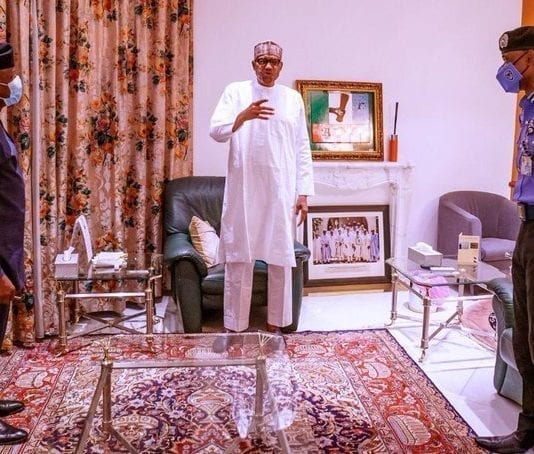Find Out What Buhari Has to Say on The #EndsarsNow Protest Buhari meets IGP over SARS